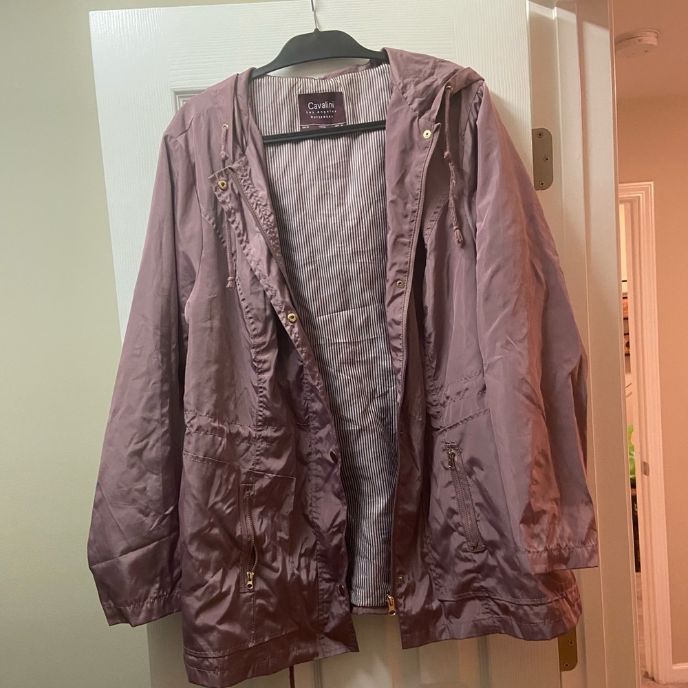 Cavalini dusty pink rain jacket.